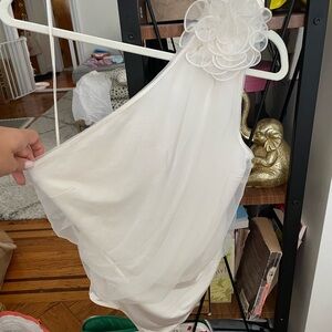 Elegant Cream One-Shoulder Express Bodysuit